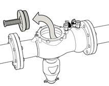 06 sida av DN 0-6-80-00. Remove the split rings holding the check valves in place with a pair of long-jaw pliers. Ta bort Seegersäkringarna som håller backventilerna. Använd en lämplig tång.