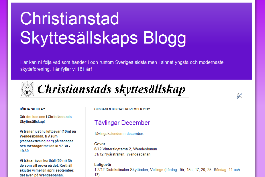 Information Bloggen! Blogspot.christianstadskytt.