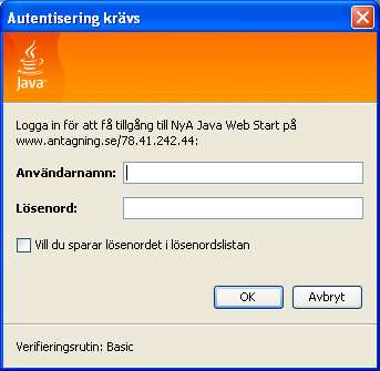 2 (20) Läs instruktionerna på www.antagning.se/expert vad avser Java och se till att rätt version är installerad på din dator.