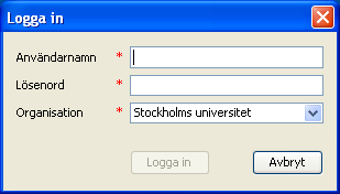 ) 3 Komma igång / introduktion Inloggningen sker i två steg: 1. Klicka länk https://www.antagning.se:443/expertclient/nya.