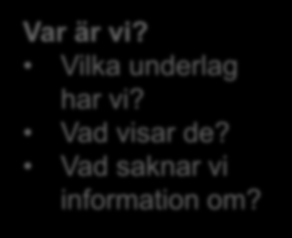 Kräver: Dokumentation av resultat, organisering, resurser, arbetssätt och metoder.