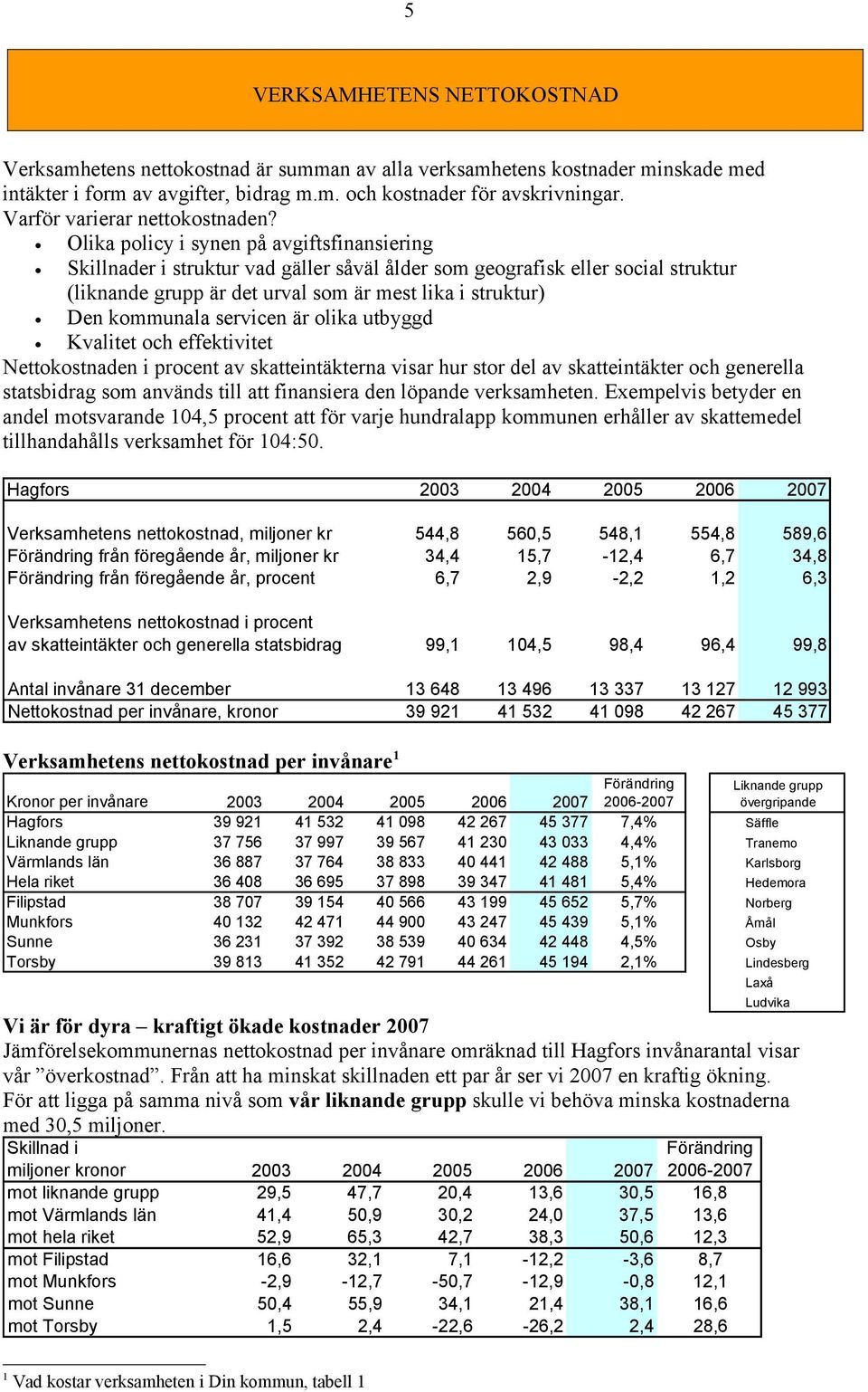 Olika policy i synen på avgiftsfinansiering Skillnader i struktur vad gäller såväl ålder som geografisk eller social struktur (liknande grupp är det urval som är mest lika i struktur) Den kommunala