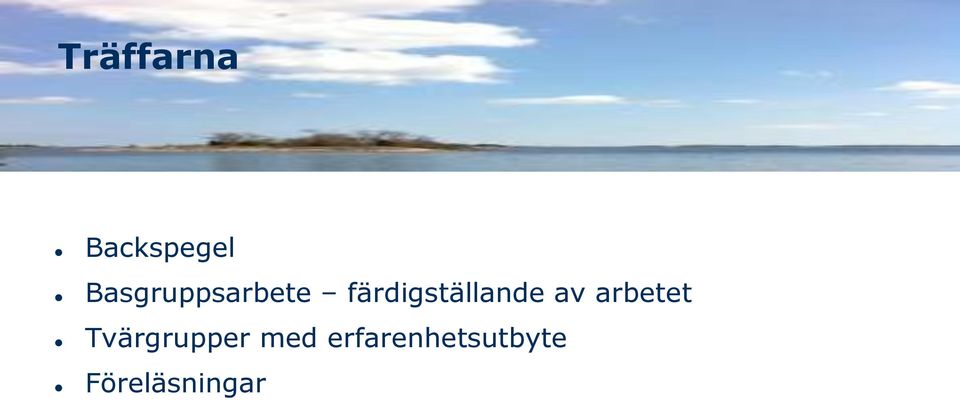 färdigställande av arbetet