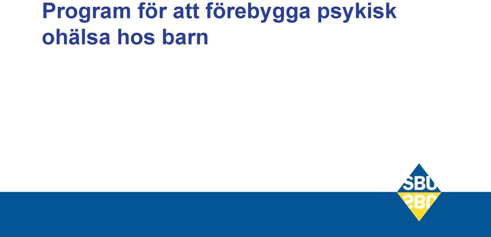 förebygga