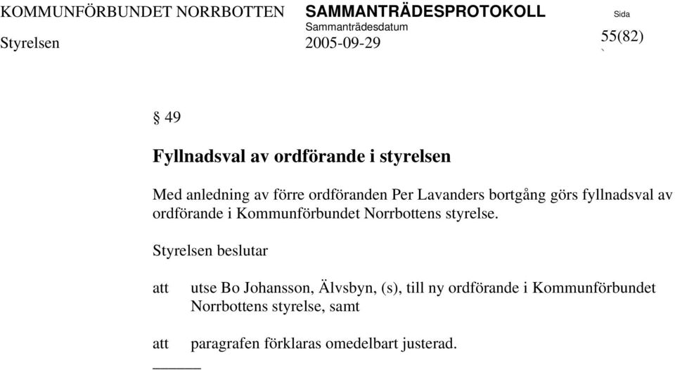 Kommunförbundet Norrbottens styrelse.
