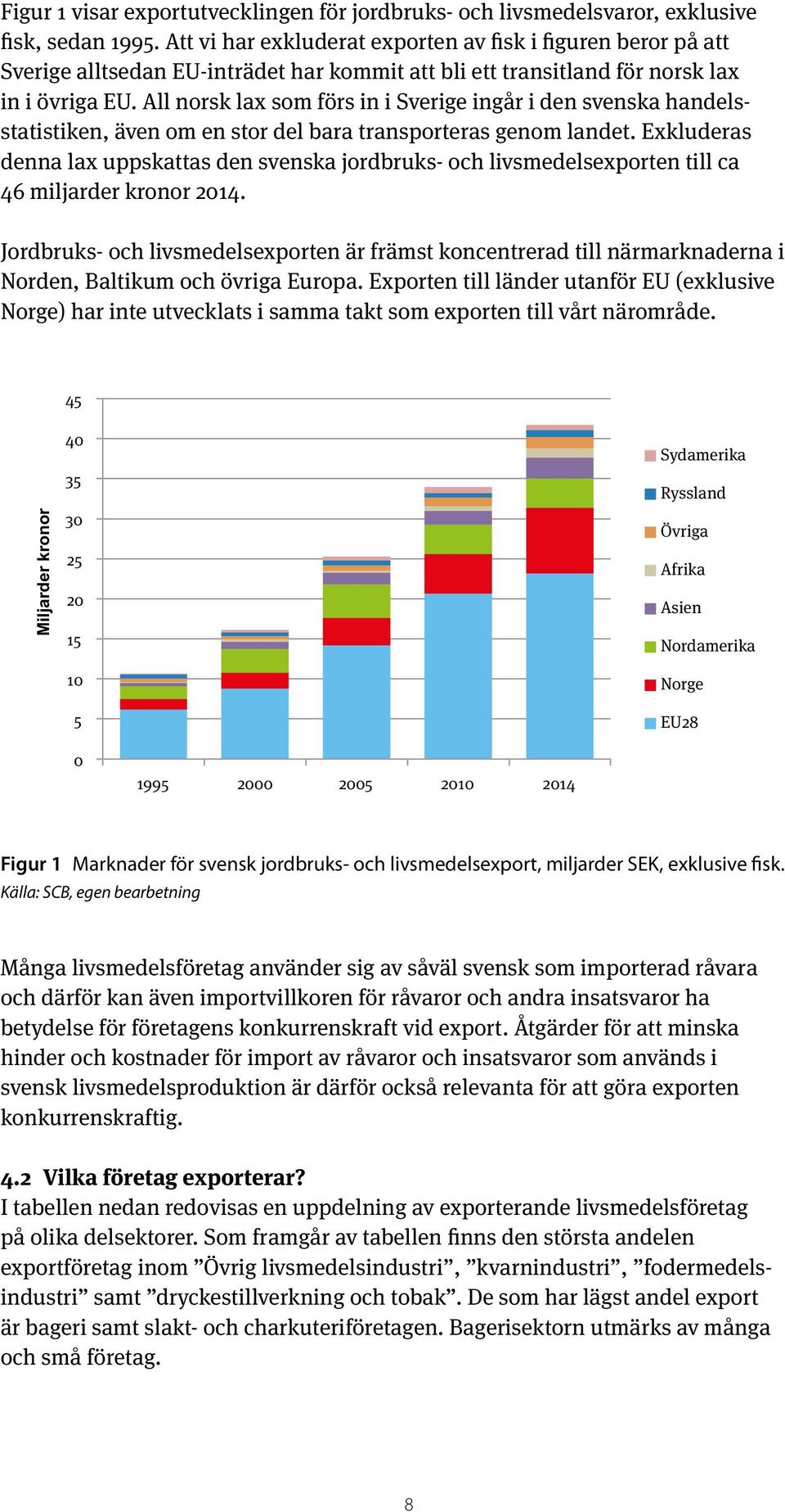 All norsk lax som förs in i Sverige ingår i den svenska handelsstatistiken, även om en stor del bara transporteras genom landet.