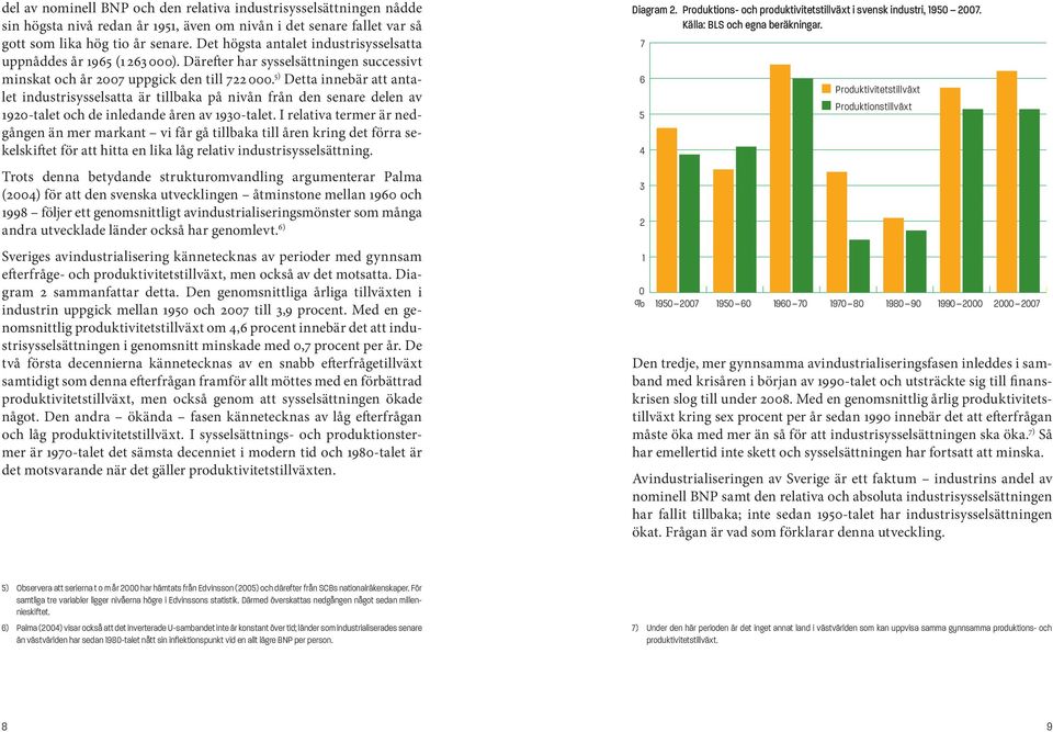 5) Detta innebär att antalet industrisysselsatta är tillbaka på nivån från den senare delen av 1920-talet och de inledande åren av 1930-talet.