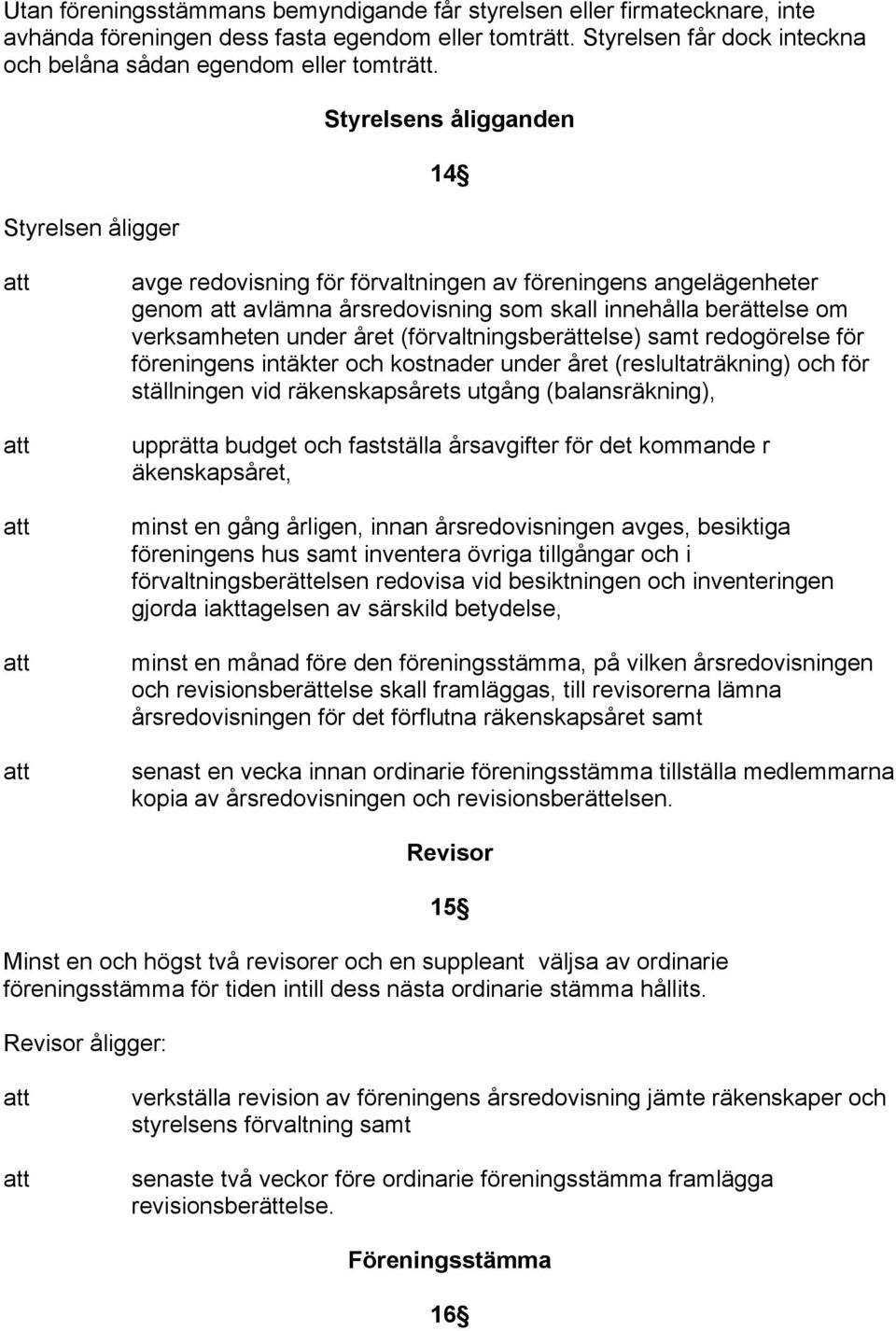 verksamheten under året (förvaltningsberättelse) samt redogörelse för föreningens intäkter och kostnader under året (reslultaträkning) och för ställningen vid räkenskapsårets utgång (balansräkning),