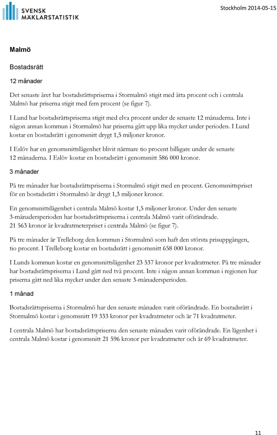 I Lund kostar en bostadsrätt i genomsnitt drygt 1,5 miljoner kronor. I Eslöv har en genomsnittslägenhet blivit närmare tio procent billigare under de senaste na.