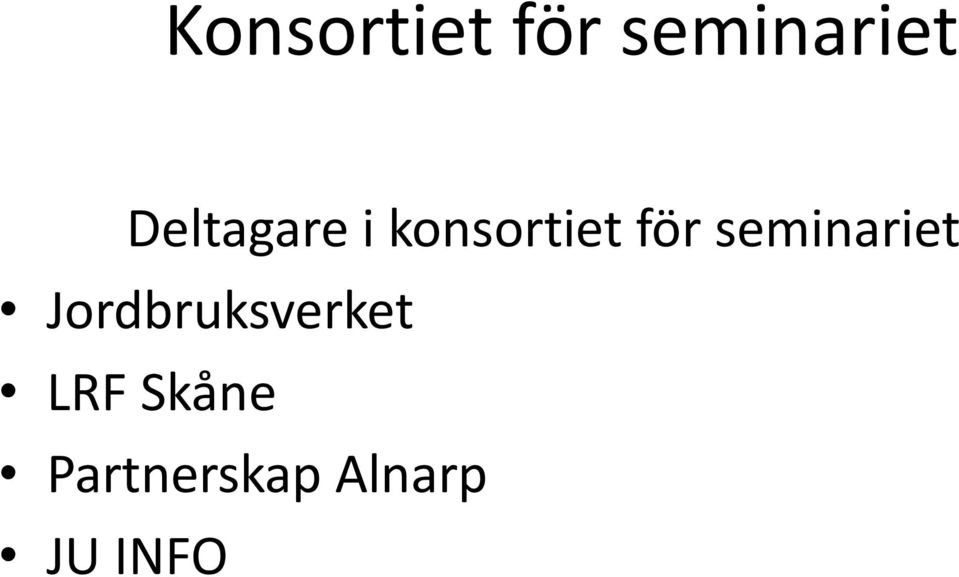 seminariet Jordbruksverket