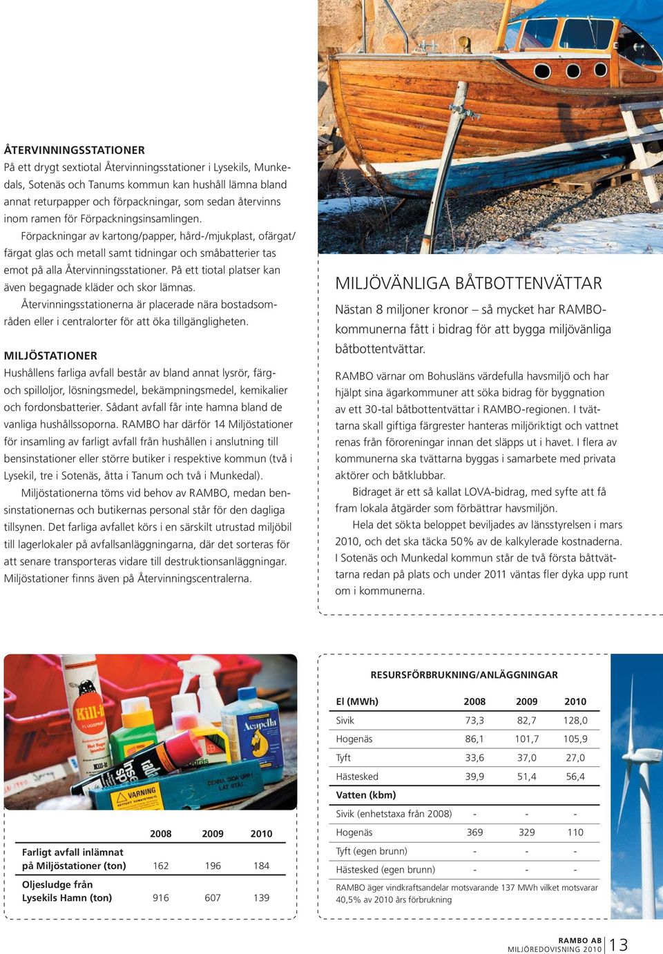 På ett tiotal platser kan även begagnade kläder och skor lämnas. Återvinningsstationerna är placerade nära bostadsområden eller i centralorter för att öka tillgängligheten.