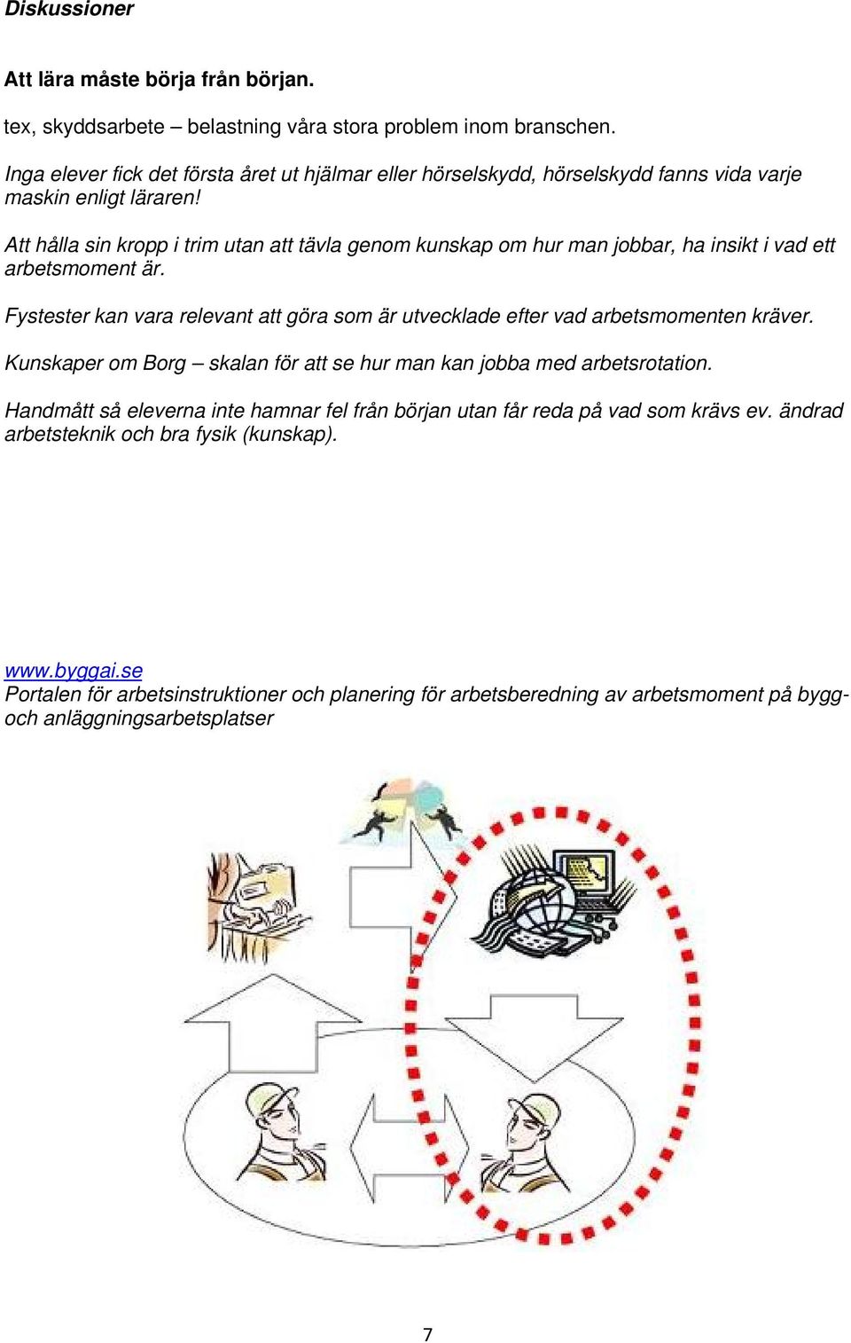 Att hålla sin kropp i trim utan att tävla genom kunskap om hur man jobbar, ha insikt i vad ett arbetsmoment är.