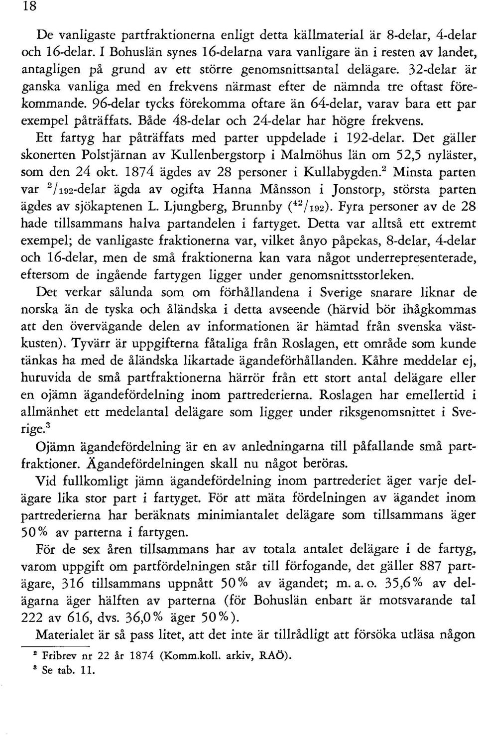 32-delar är ganska vanliga med en frekvens närmast efter de nämnda tre oftast förekommande. 96-delar tycks förekomma oftare än 64-delar, varav bara ett par exempel påträffats.