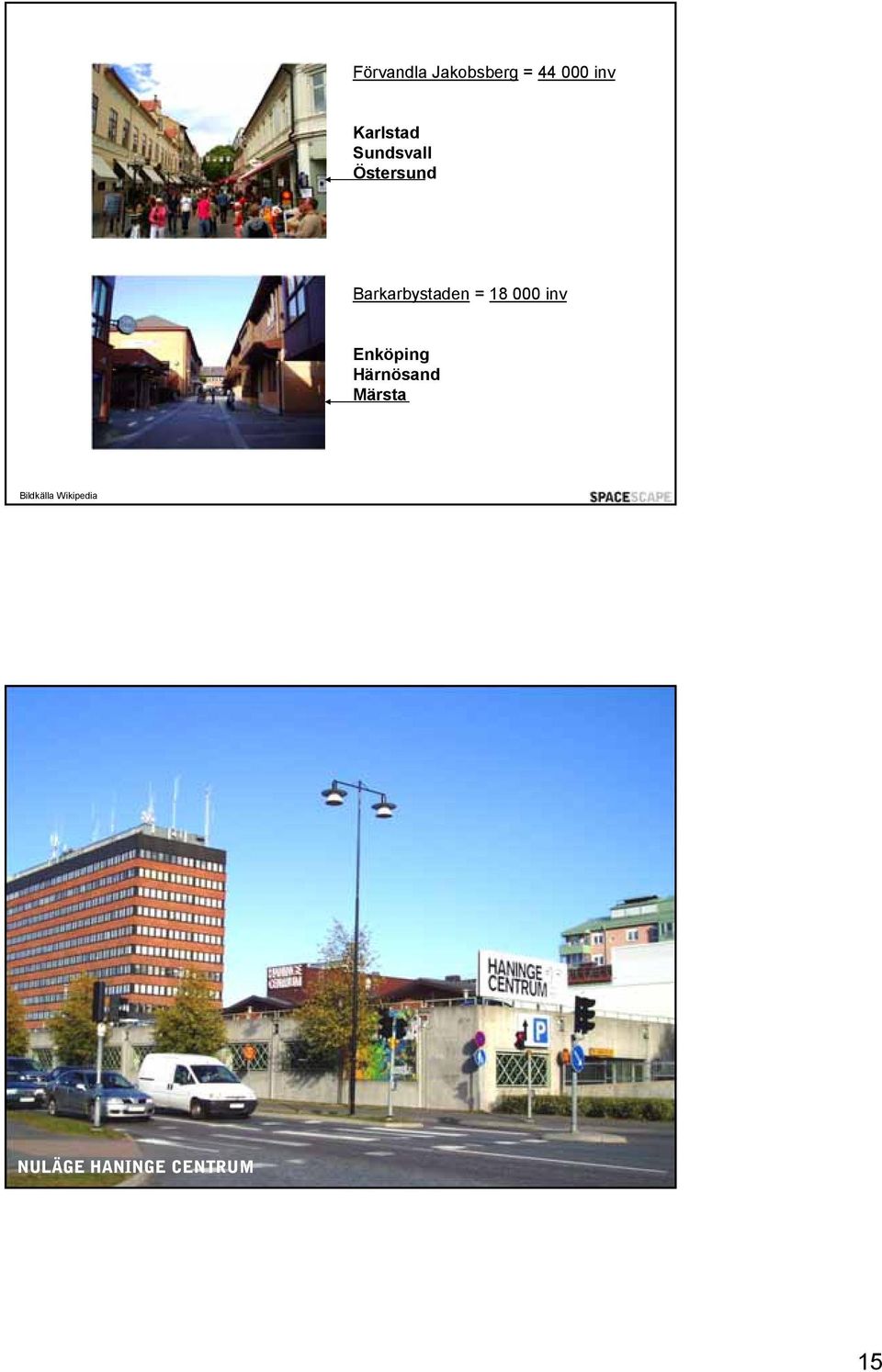 Barkarbystaden = 18 000 inv Enköping
