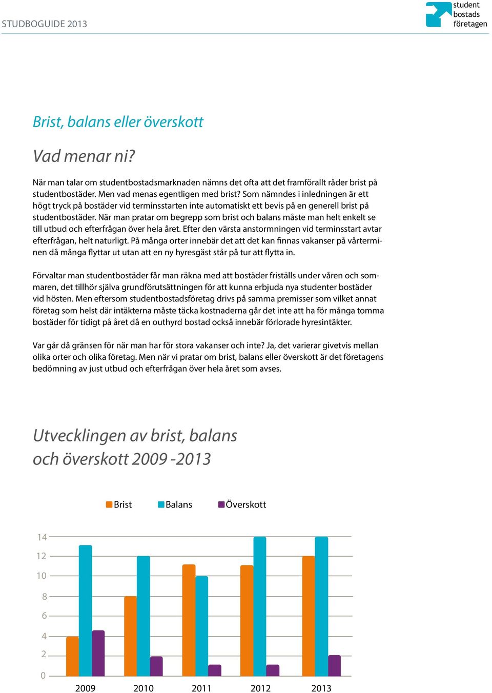 När man pratar om begrepp som brist och balans måste man helt enkelt se till utbud och efterfrågan över hela året. Efter den värsta anstormningen vid terminsstart avtar efterfrågan, helt naturligt.