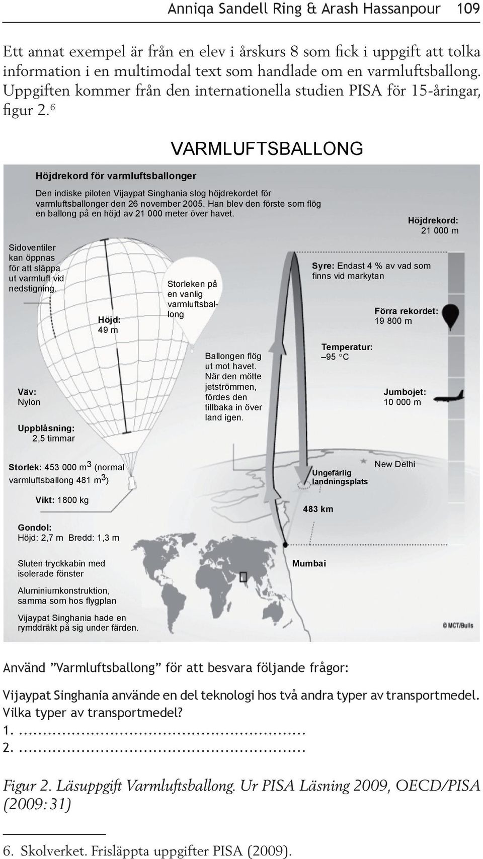 6 Höjdrekord för varmluftsballonger VARMLUFTSBALLONG Den indiske piloten Vijaypat Singhania slog höjdrekordet för varmluftsballonger den 26 november 2005.