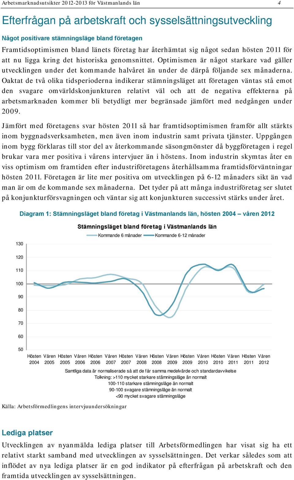 Optimismen är något starkare vad gäller utvecklingen under det kommande halvåret än under de därpå följande sex månaderna.