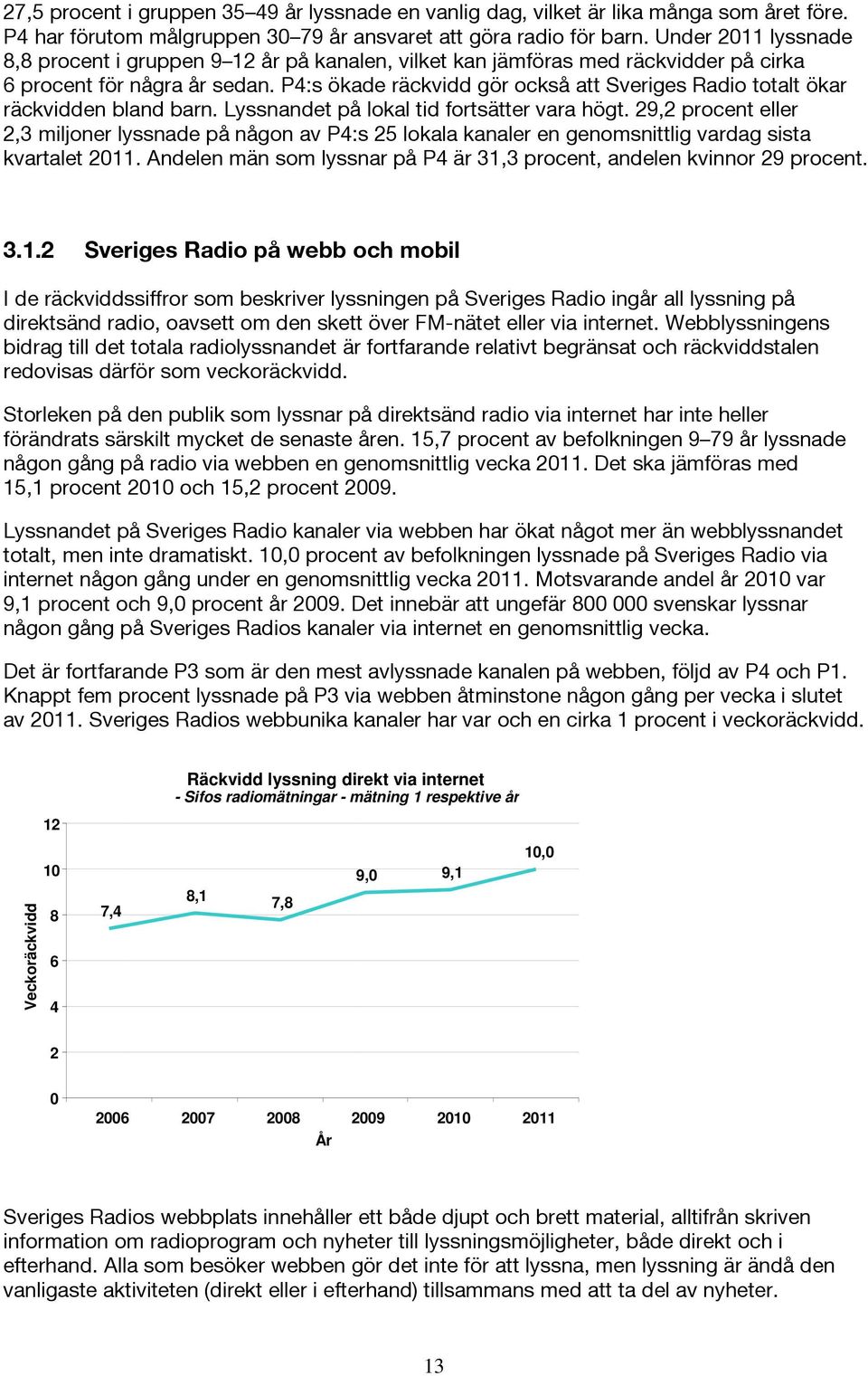 P4:s ökade räckvidd gör också att Sveriges Radio totalt ökar räckvidden bland barn. Lyssnandet på lokal tid fortsätter vara högt.