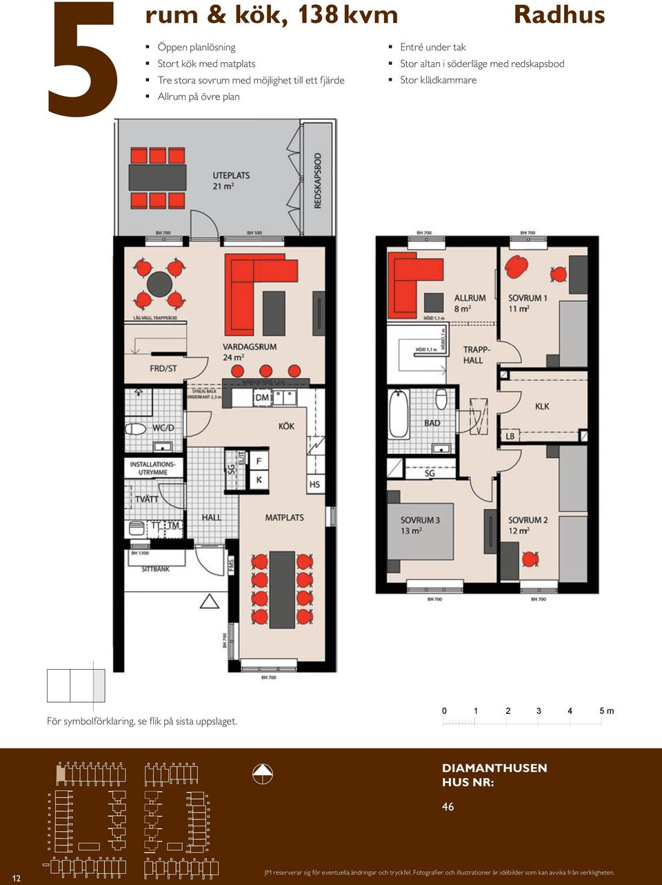 KM ENTRÉ 0 1 2 3 4 5 m skala 1:100 12 våning 4 tr våning 3 tr våning 2 tr våning 1 tr entrévåning källarvåning västra TR1 TR2 N våning 4 tr våning 3 tr våning 2 tr LGH NR: våning 1 trappa JM