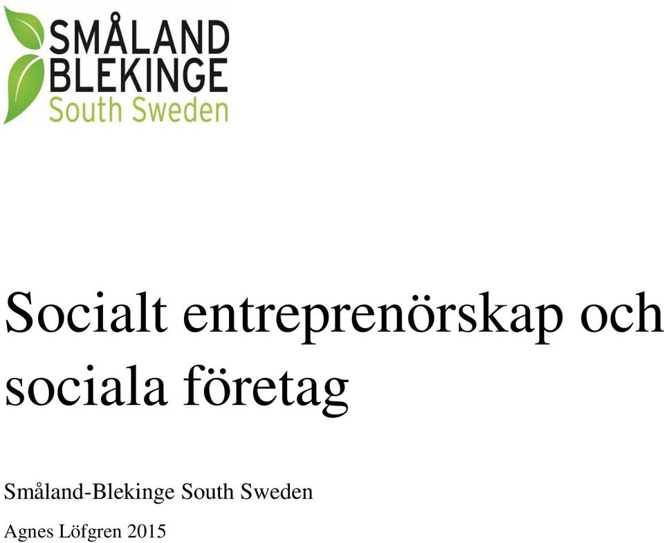 sociala företag