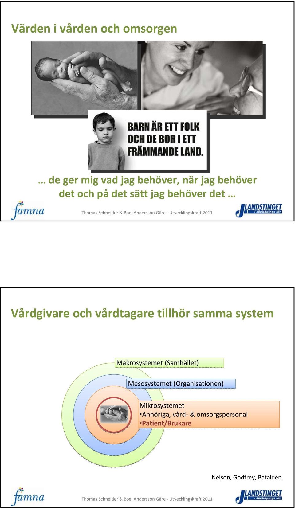 system Makrosystemet (Samhället) Mesosystemet (Organisationen)