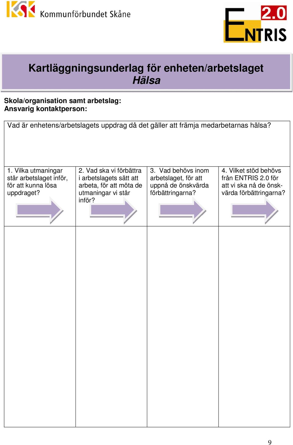 Vilka utmaningar står arbetslaget inför, för att kunna lösa uppdraget? 2.