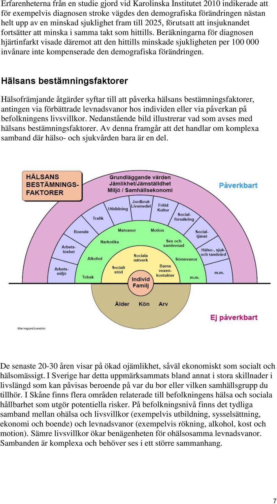 Beräkningarna för diagnosen hjärtinfarkt visade däremot att den hittills minskade sjukligheten per 100 000 invånare inte kompenserade den demografiska förändringen.