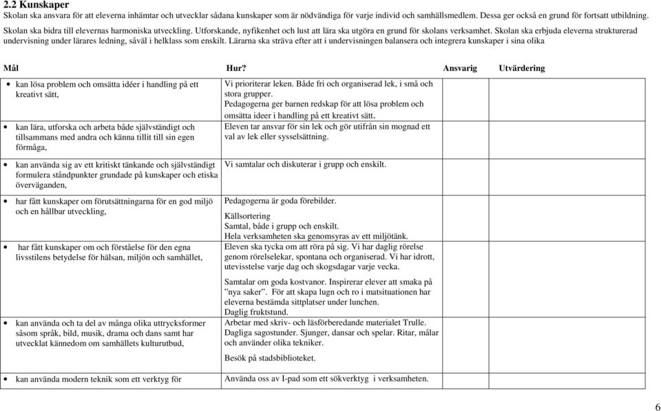 Skolan ska erbjuda eleverna strukturerad undervisning under lärares ledning, såväl i helklass som enskilt.