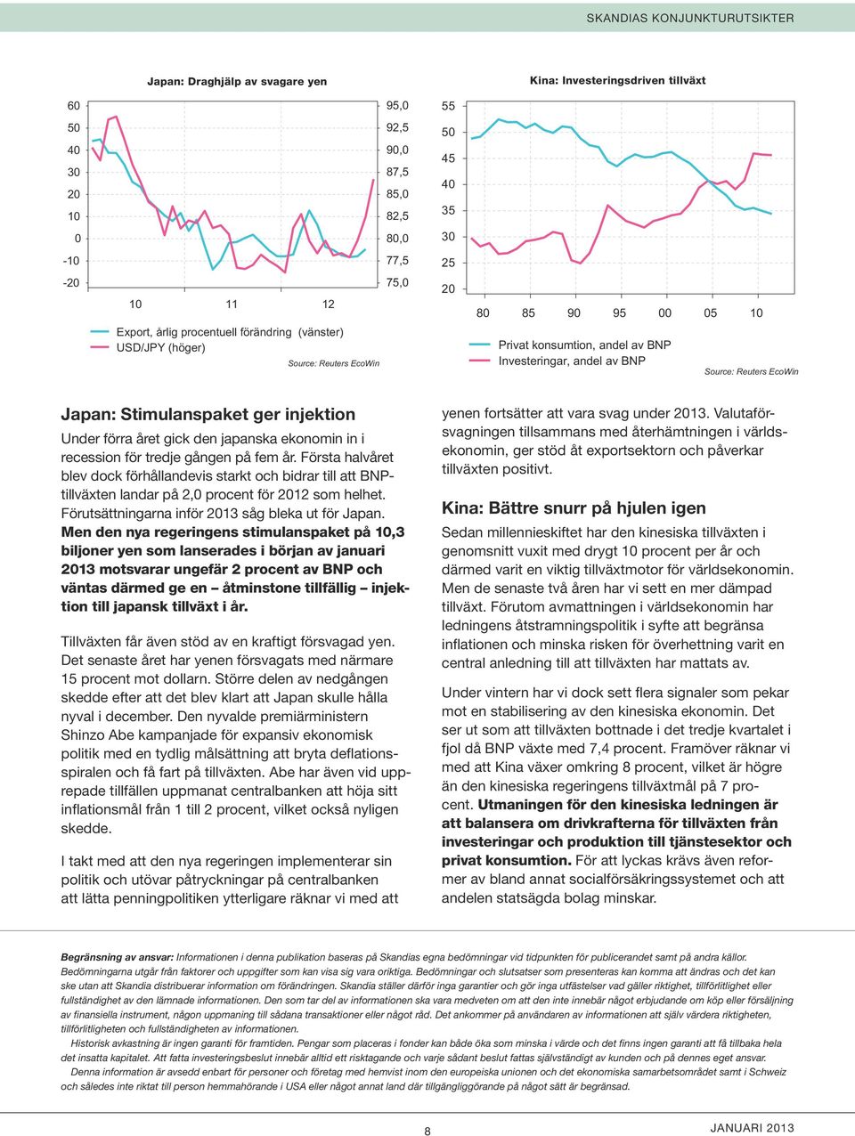 ekonomin in i recession för tredje gången på fem år. Första halvåret blev dock förhållandevis starkt och bidrar till att BNPtillväxten landar på 2,0 procent för 12 som helhet.