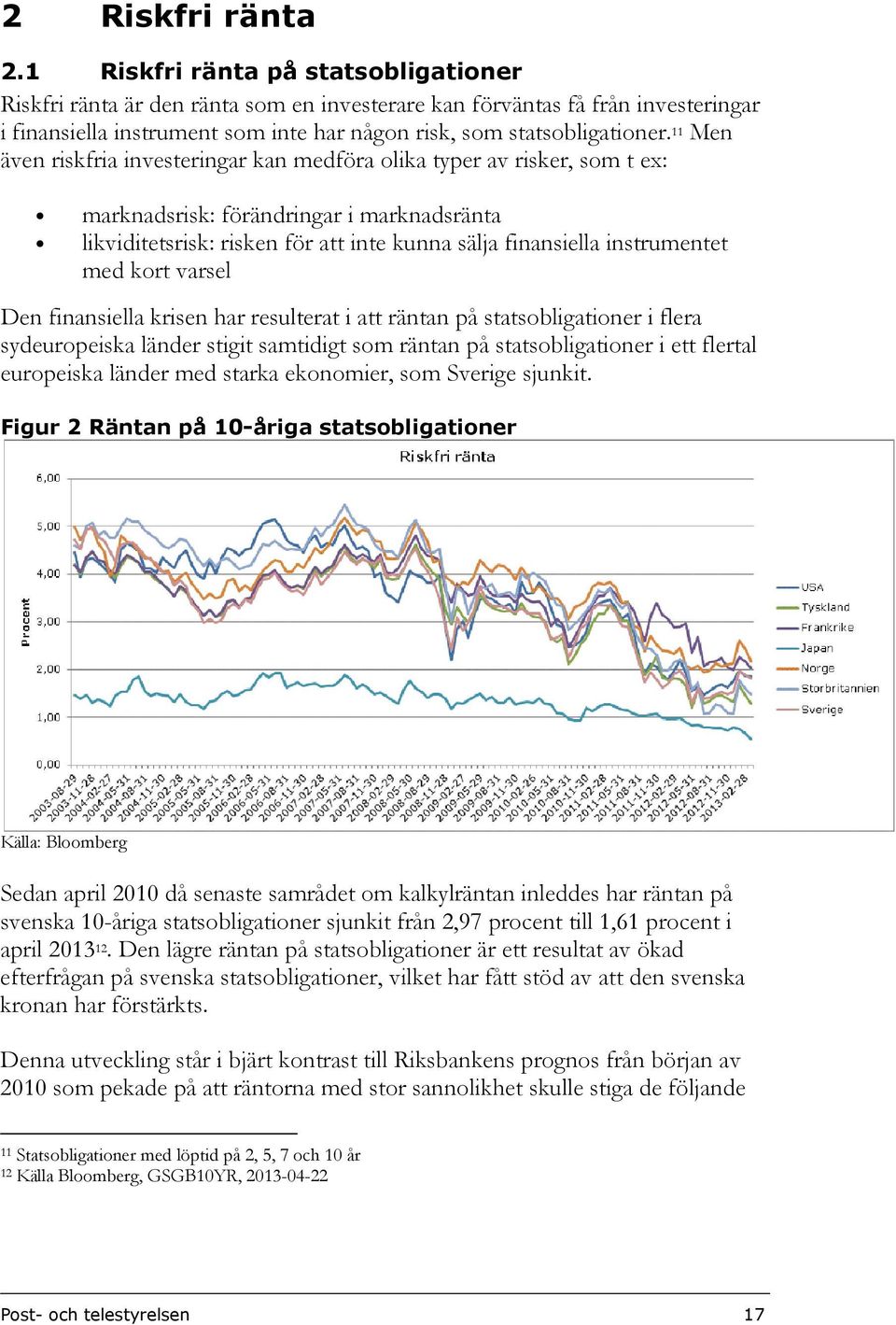 11 Men även riskfria investeringar kan medföra olika typer av risker, som t ex: marknadsrisk: förändringar i marknadsränta likviditetsrisk: risken för att inte kunna sälja finansiella instrumentet