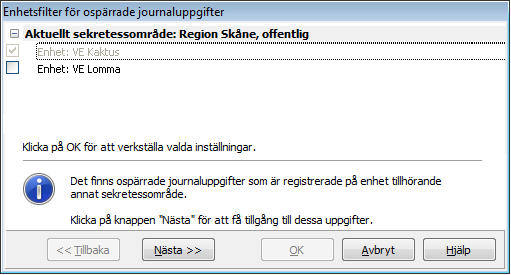 Autokorrigering Om du skriver själv i journal är Autokorrigering till stor hjälp.