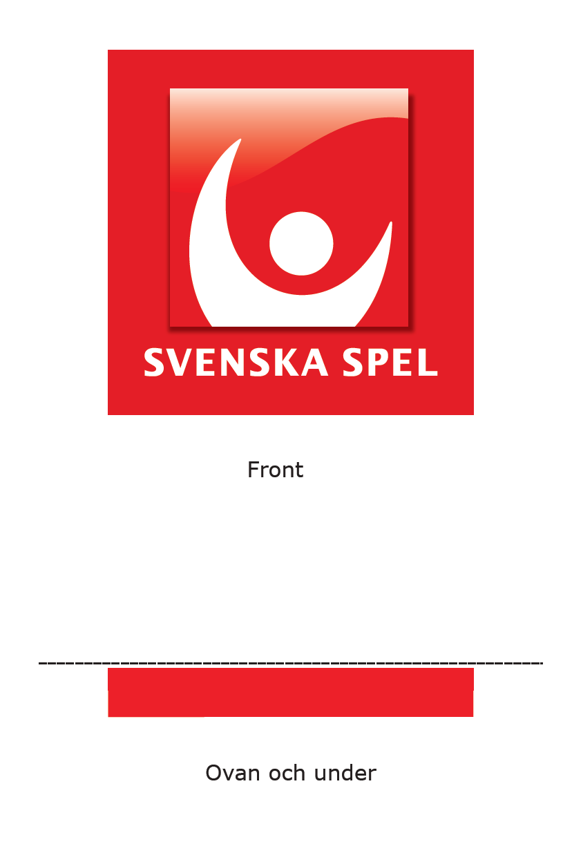 1.2. Skylttyp 2 Fasadskylt 1.2.1. Beskrivning Invändig ej synlig stomme/skylthållare av röd-lackerad aluminium Front av glasklar PET-plast, screen-tryckt på insidan enligt logotype.