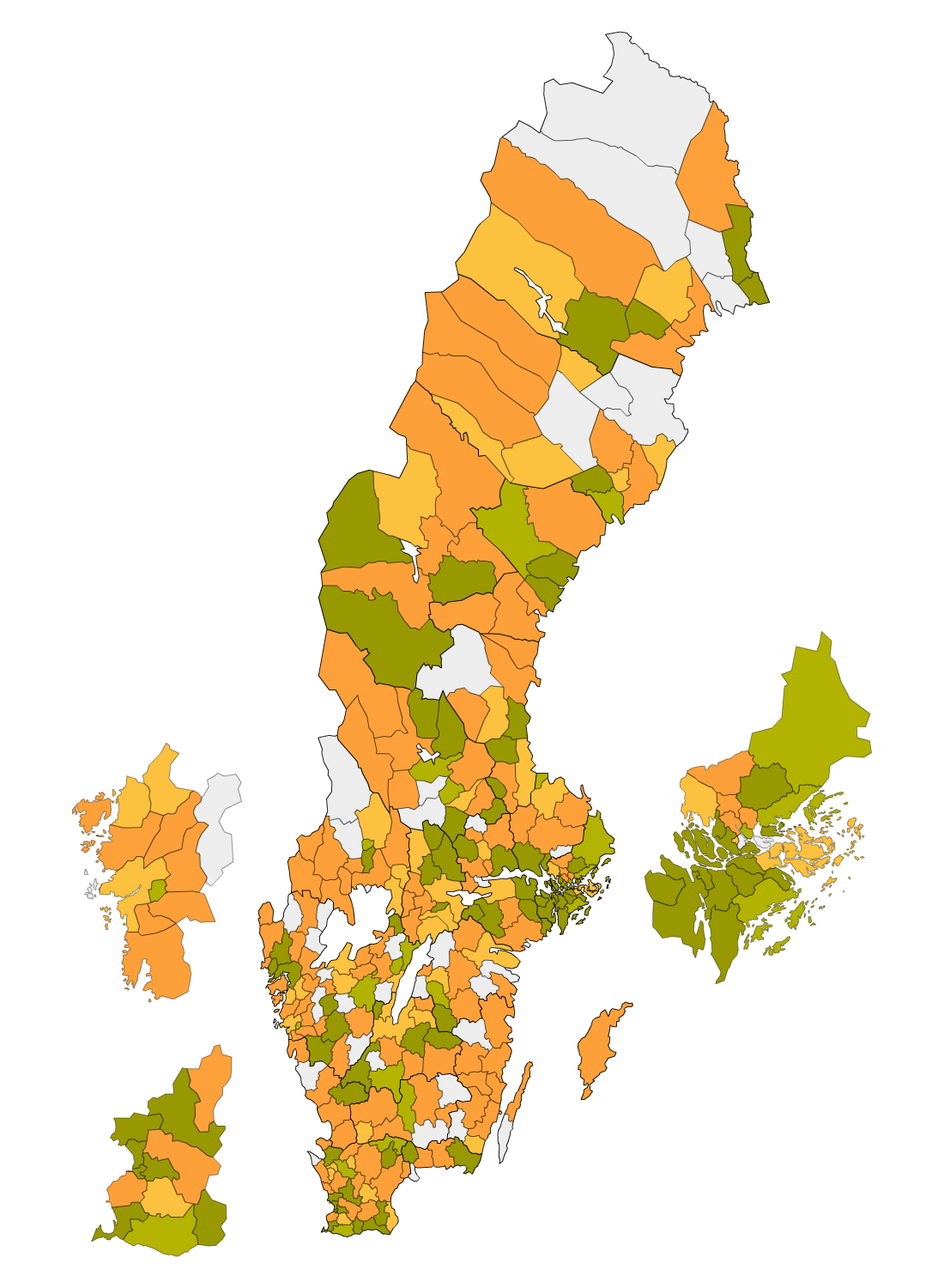 Det används redan på många håll 35 % av alla grundskolor har ett konto [vid november 2015] >75 % 51-75 % 26-50 % 5-25 % <5 % Minst en