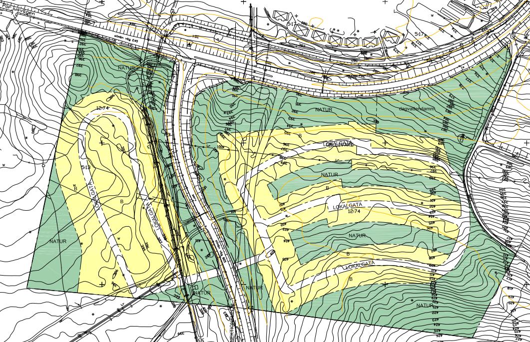 2 Beskrivning av området och detaljplanen Planerat bostadsområde är beläget cirka 1 km söder om Gällivare centrum, se rödmarkerat område i figur 1 nedan.