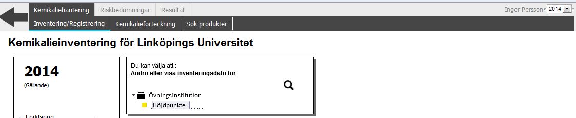 6. Val av rapportkolumner CAS, leverantör plats för nya uppgifter, kommentarer, Att observera. 7. Sortering Produktnamn. 8. Radbrytning 40 tecken. 9.