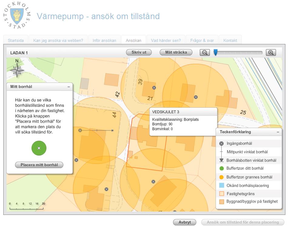 Information om existerande borrhål