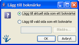 Ta bort: Markera en snabblänk och klicka på minustecknet för att ta bort en snabblänk. Pil upp/pil ner: Sortera listan med hjälp av pilarna.