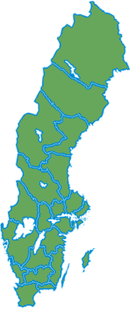 Fördelning över landet Postnr region Antal respondenter Region 100 22 Stockholm 200 26 Skåne 300 9 Halmstad, Växjö & Kalmar 400 21 500 15 600 12