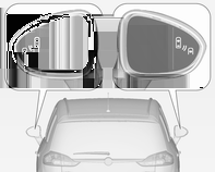 Körning och hantering 195 i respektive ytterbackspegel om föremål som kanske inte är synliga i innereller ytterbackspeglarna detekteras.