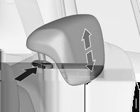 Stolar, säkerhetsfunktioner 37 Horisontell inställning Nackstöd på baksätena Observera! Godkända tillbehör får endast monteras om inte sätet används.