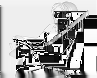 54 Stolar, säkerhetsfunktioner Det finns en varningsetikett på mittbältets baksida, som syns när bältet dras ut, som informerar passageraren på det vänstra sätet i den tredje sätesraden.