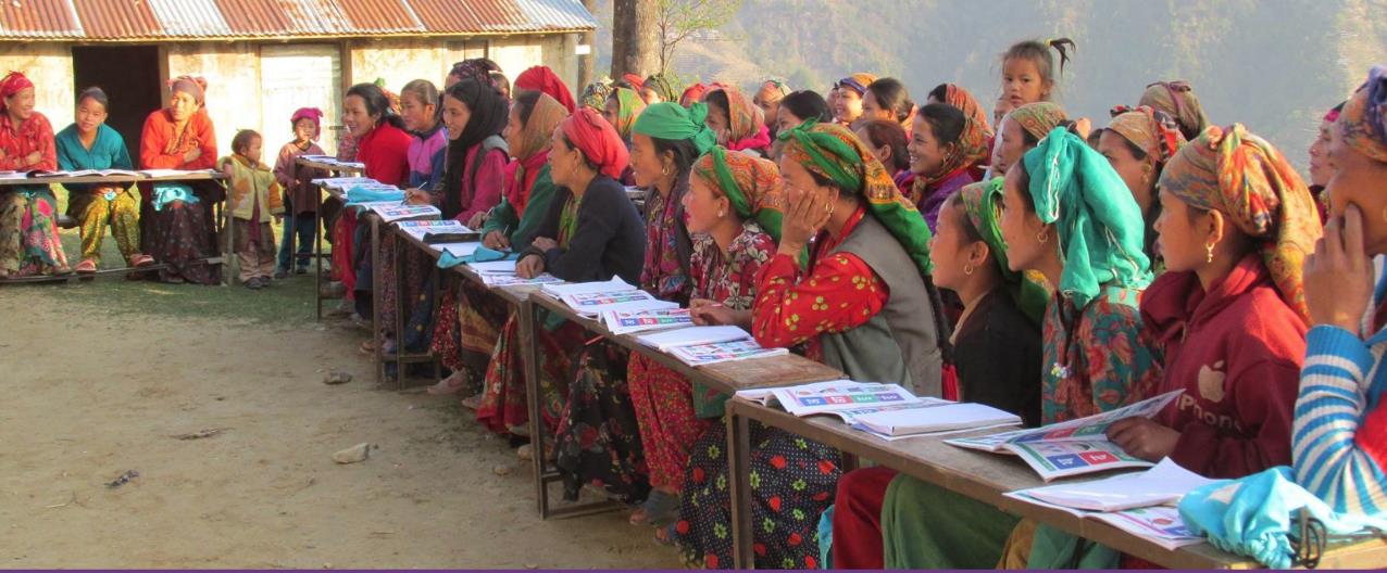 Seven Women i Nuwakot Byn Nuwakot där utbildningsprogrammet håller på att startas upp ligger i distriktet med samma namn och är belägen 75 km från huvudstaden Katmandu.