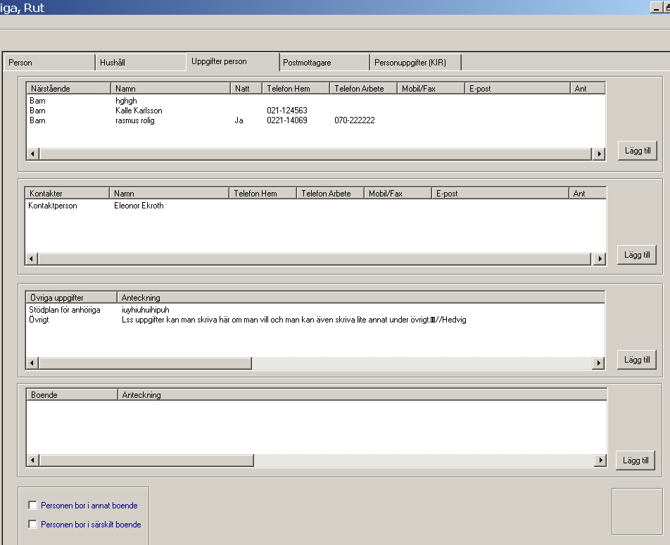 41 Uppgifter person 1 Uppgifter personfliken visar
