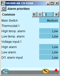 Konfiguration - fortsatt 5. Ställ in prioriteringar för termostat och extra Digitala signaler.