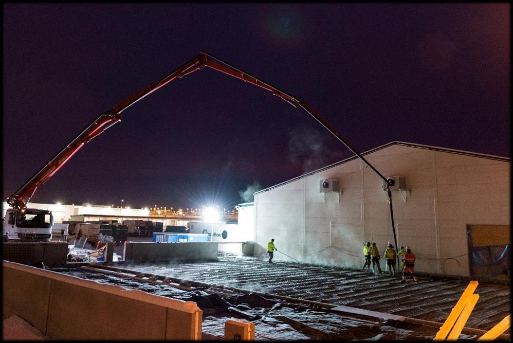 Distribution Utbyggnad terminalen Utbyggnaden fortlöper någolunda enligt planen och vi ser fram emot en ny fin terminal under 2017. Etapp 1 beräknas vara klart någon gång runt nyår.