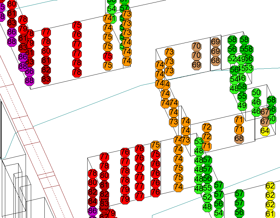 Maxljudnivå (dba) Skiljer sig inte från maxljudberäkningar med nuvarande trafik,