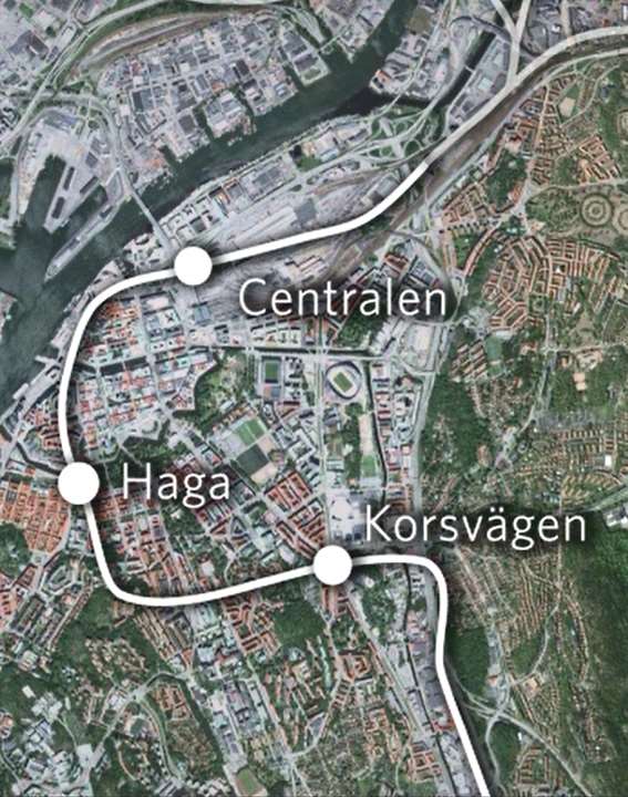 där tunneln går i jord (lera och friktionsjord) Tunneln