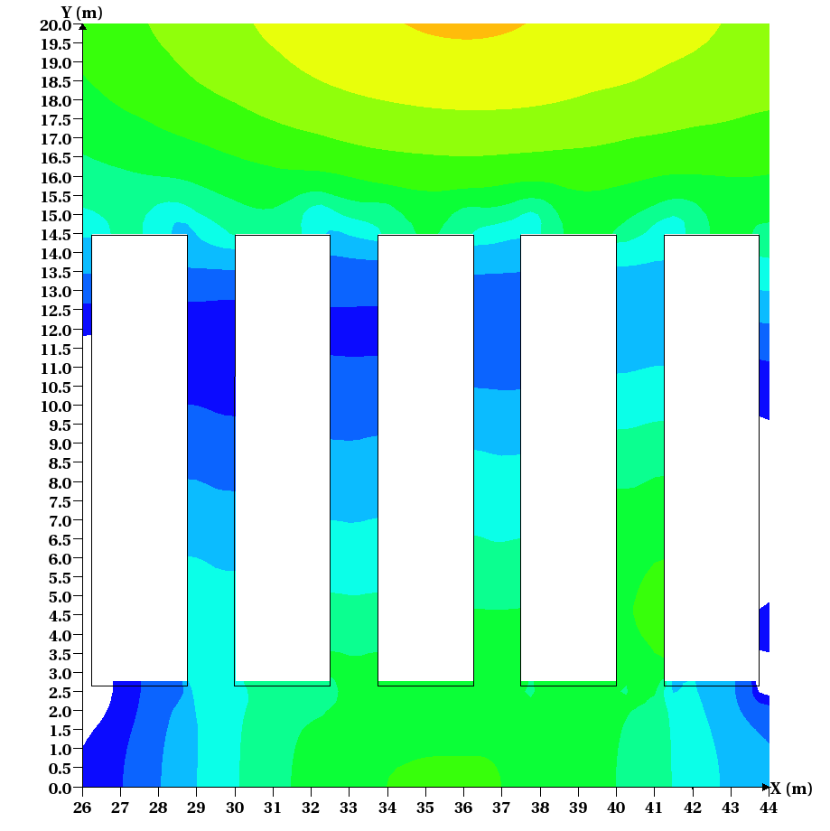FLACS CFD Simulations of leak and explosion scenarios in a bus terminal Report Ref. No.: GexCon-13-F40876-RA-1 Rev.: 02 Date: 07.03.2013 Page 23 of 43 Figure 3.