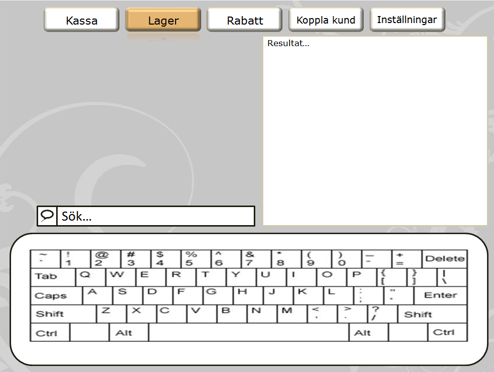 mycket av gränssnittet var begränsat då den var gjord i PowerPoint.