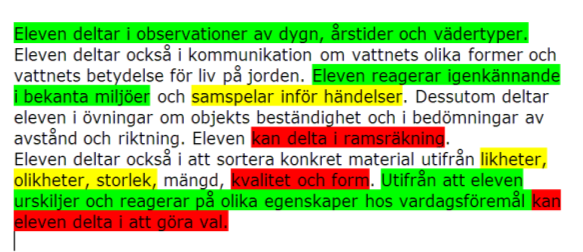 34 Grundsärskolan Bidrar och medverkar I kunskapskraven för grundsärskolans ämnen är medverkar och bidra nyckelbegrepp som endast återfinns på E-nivå oavsett ämne.